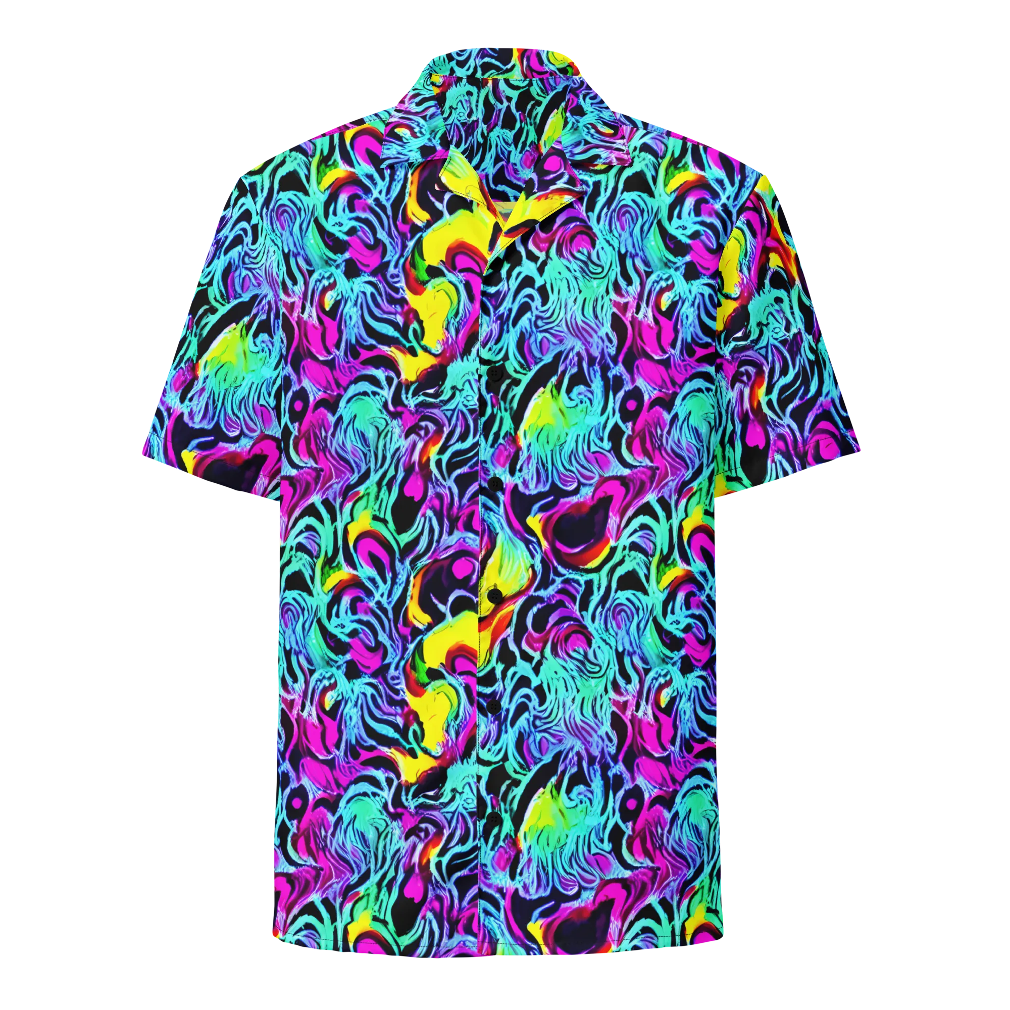 Fluoro Fever on Button Shirt — Front