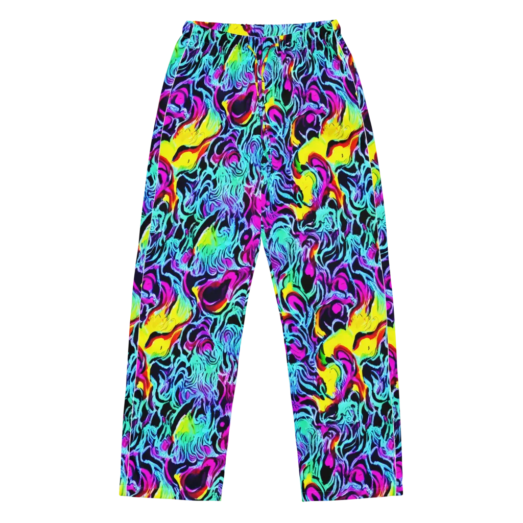 Fluoro Fever on Women's Pajama Pants — Front