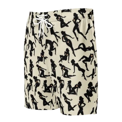 Ink Ballet on a Men's Board Shorts