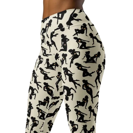 Ink Ballet on a Yoga Leggings