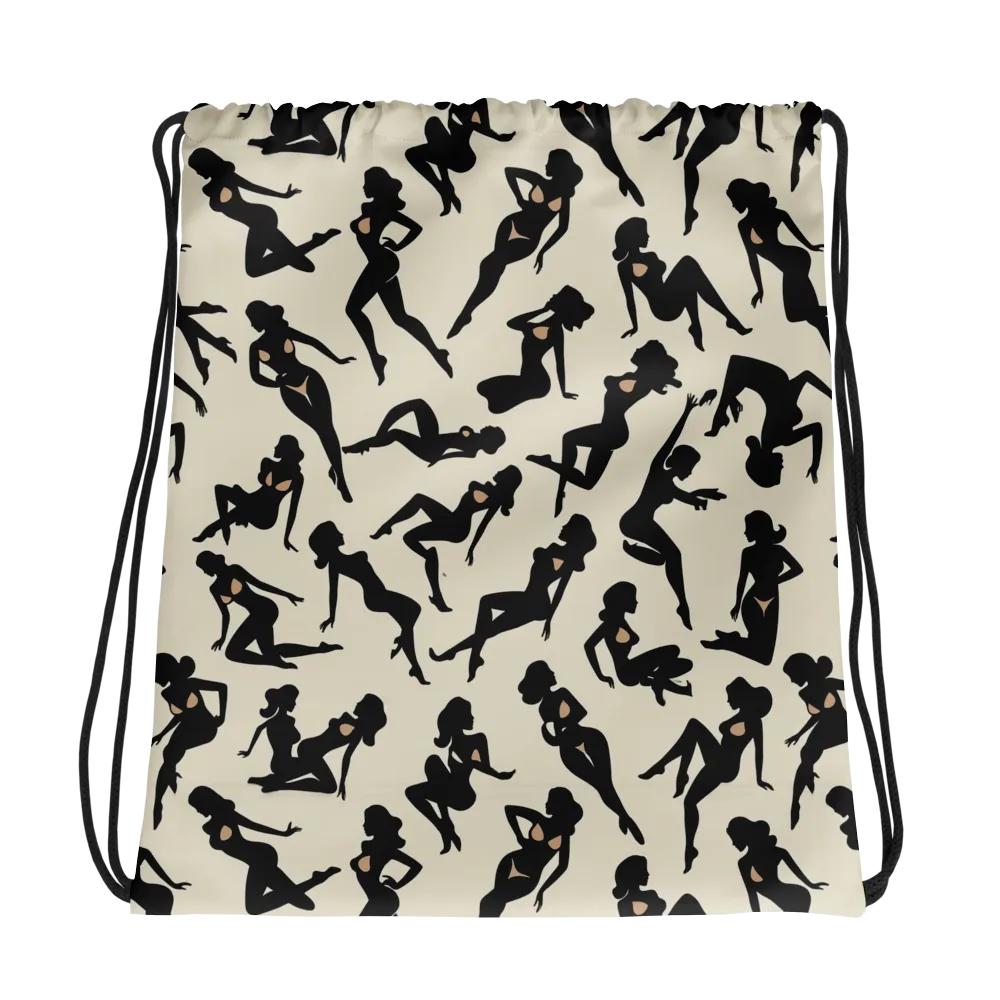 Ink Ballet on Drawstring Bag — Photo