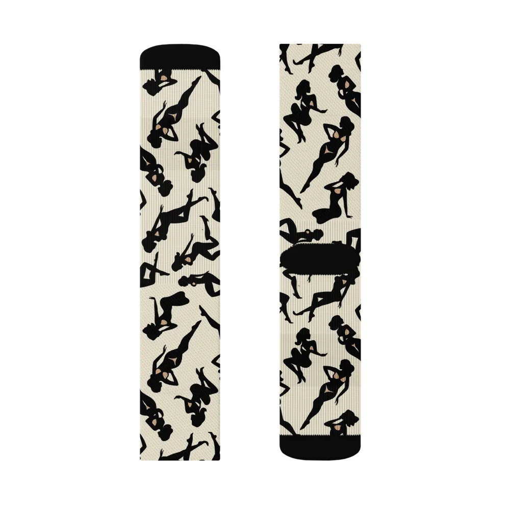 Ink Ballet on Socks — Right Sock