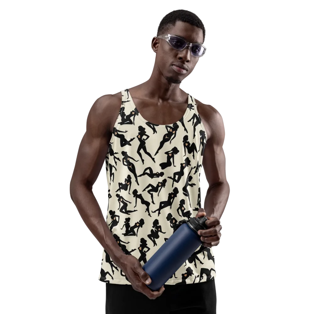 Ink Ballet on Men's Tank Top — Front