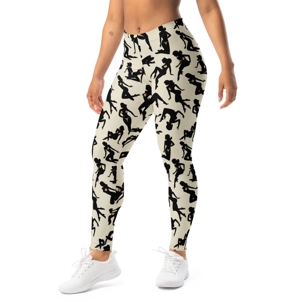 Ink Ballet on Leggings — Left Front