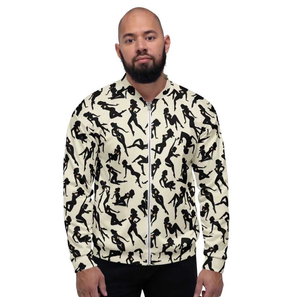 Ink Ballet on Bomber Jacket — Front
