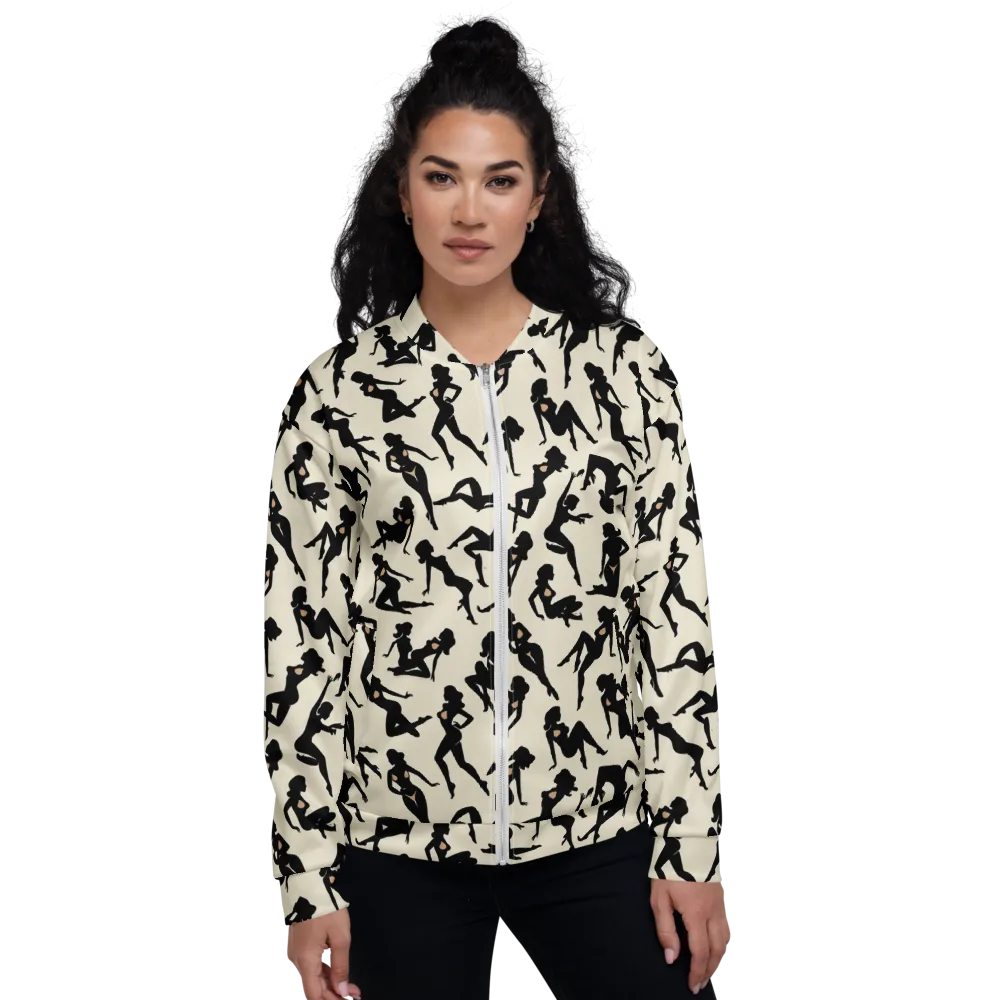 Ink Ballet on Bomber Jacket — Front
