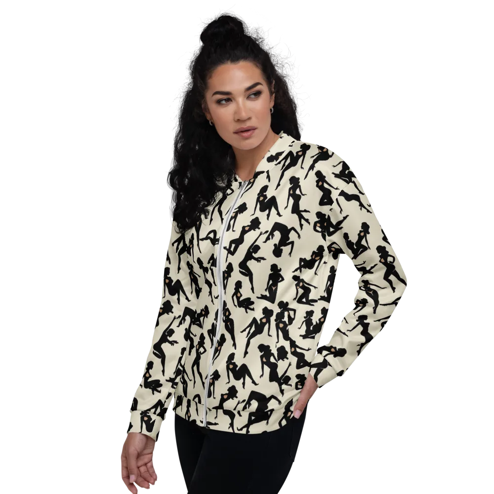 Ink Ballet on Bomber Jacket — Left
