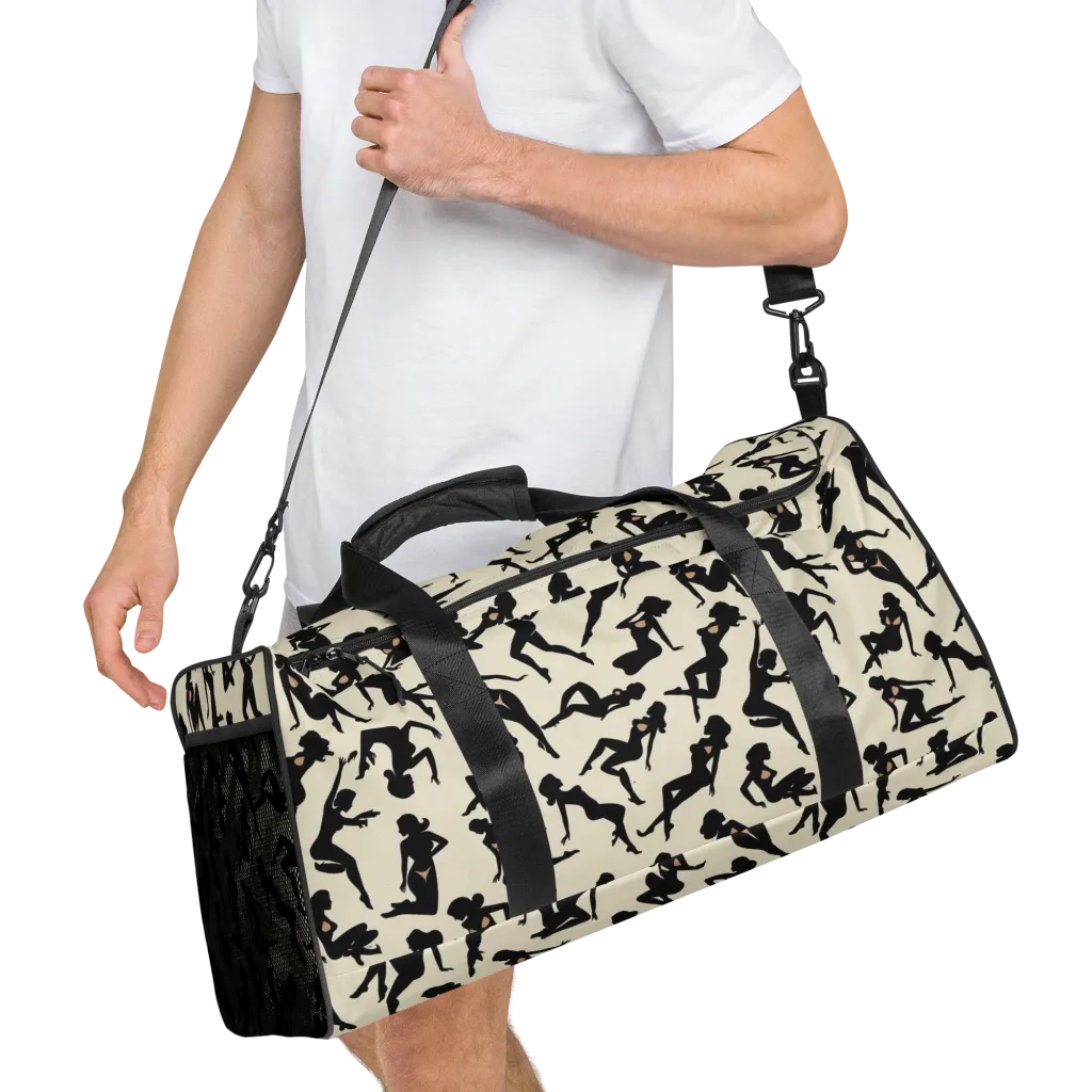 Ink Ballet on Duffle Bag — Right Front