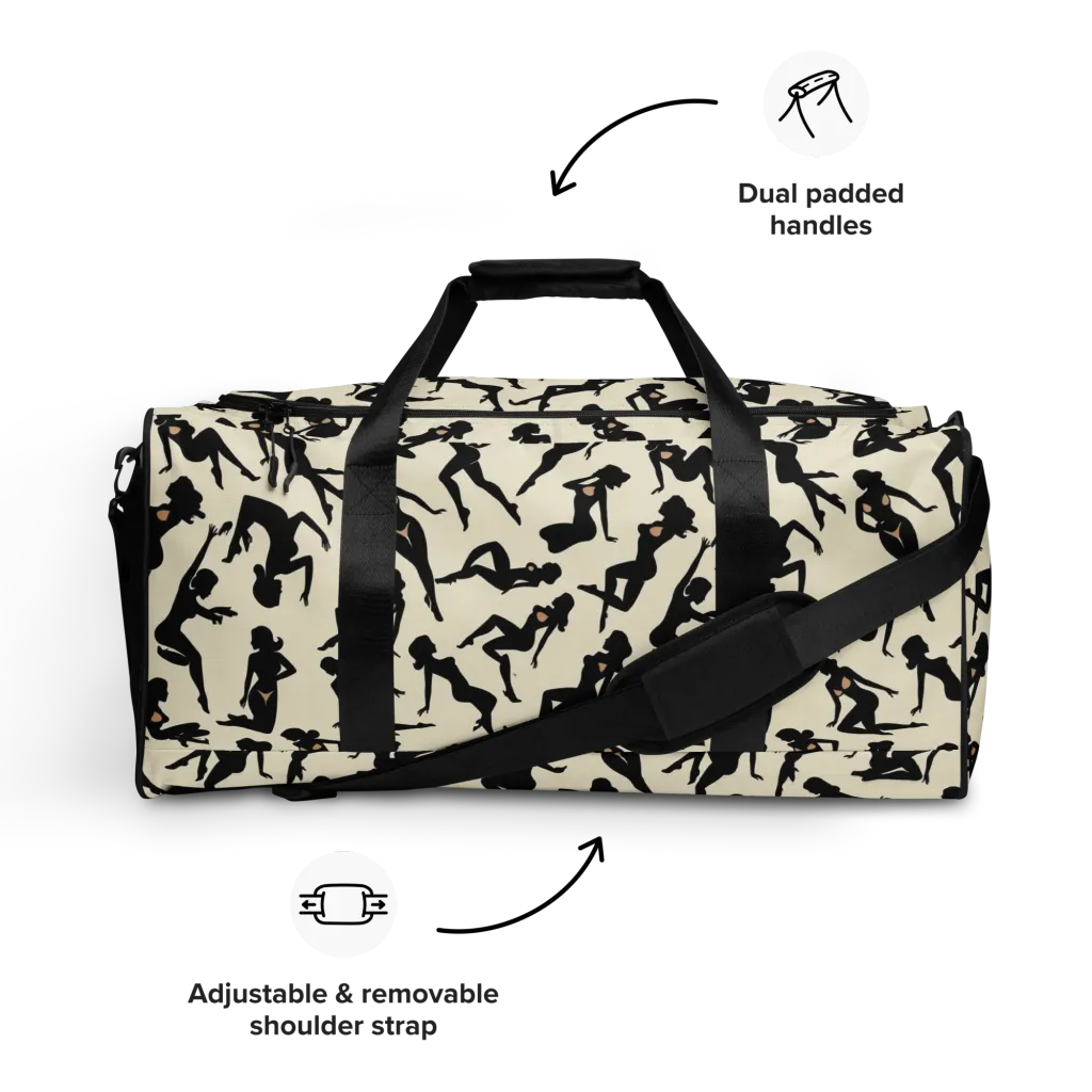 Ink Ballet on Duffle Bag — Front