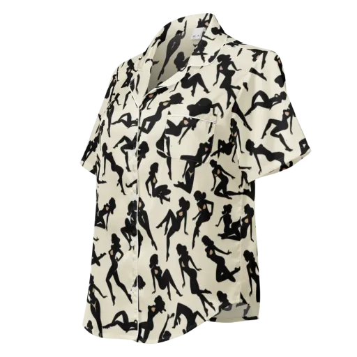 Ink Ballet on a Women's Short Sleeve Pajama Top