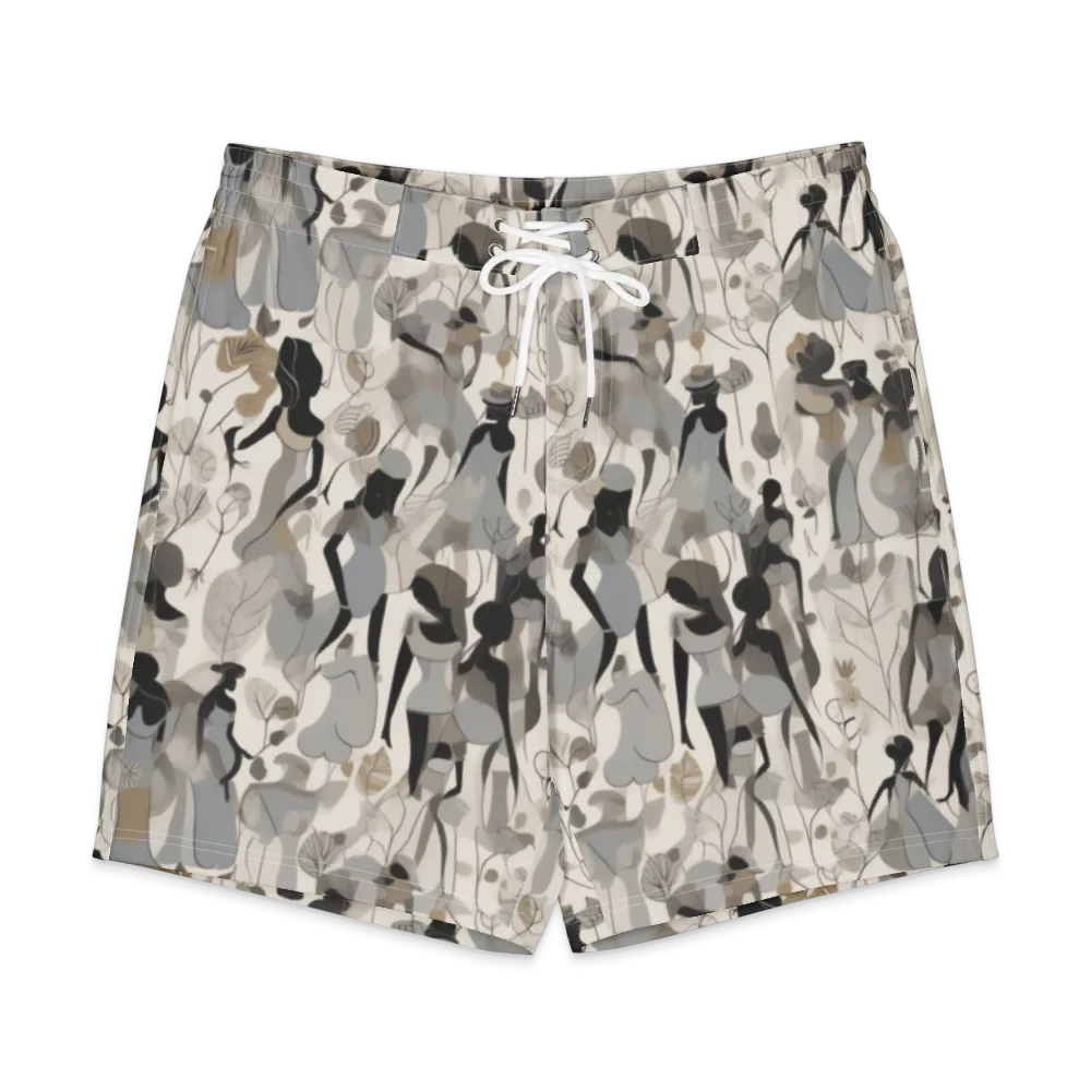 Sable Garden on Men's Board Shorts — Front