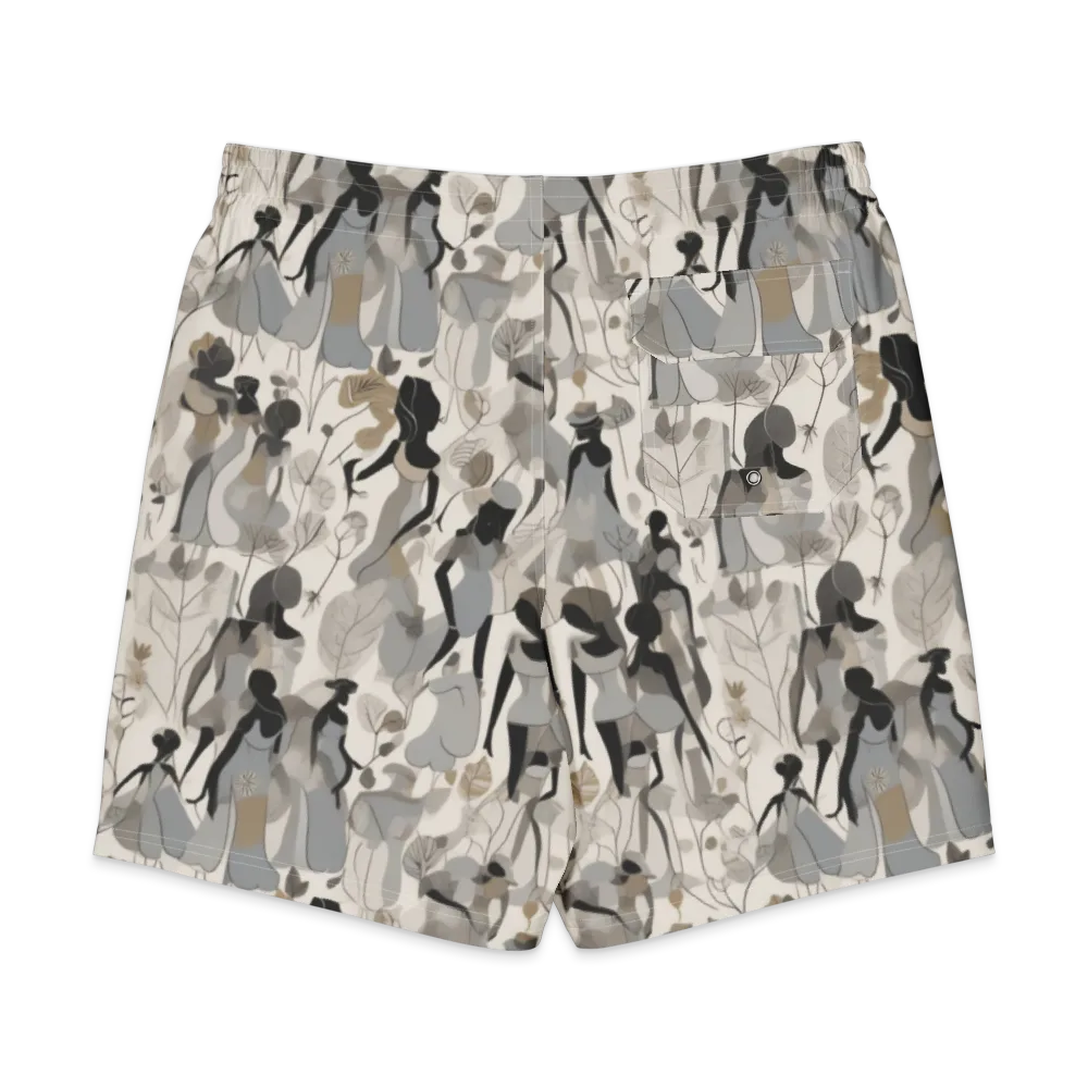 Sable Garden on Men's Board Shorts — Back