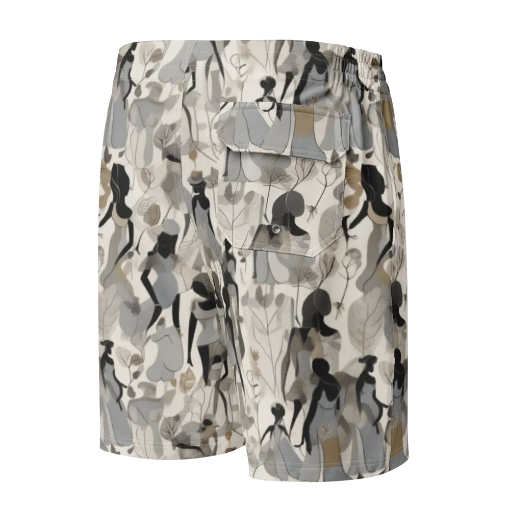 Sable Garden on Men's Board Shorts — Back