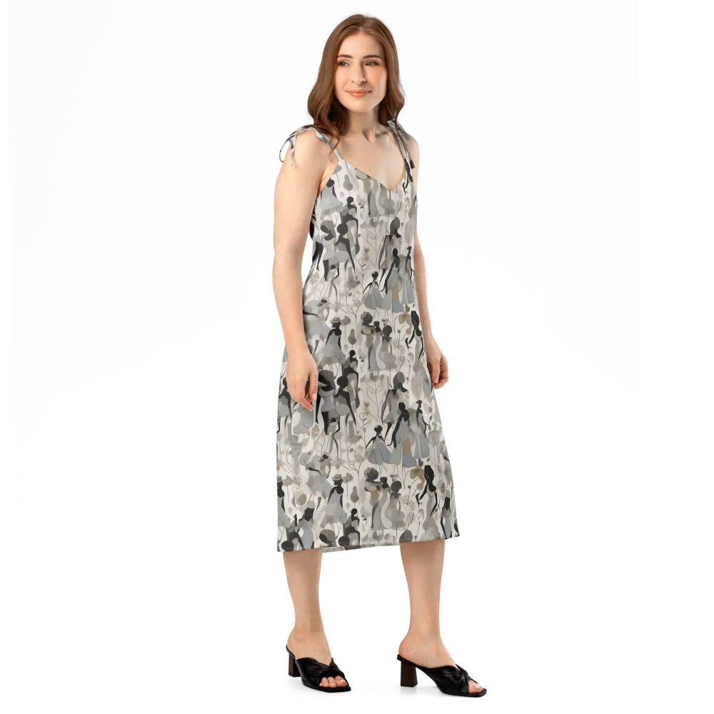 Sable Garden on Slip Dress — Right Front