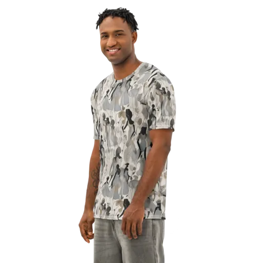 Sable Garden on a Men's Cotton Crew Neck T-Shirt