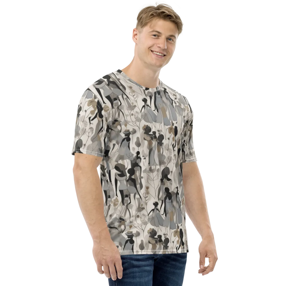 Sable Garden on Men's Crew Neck T-Shirt — Right