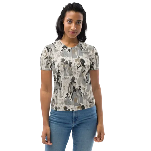 Sable Garden on a Women's Crew Neck T-Shirt