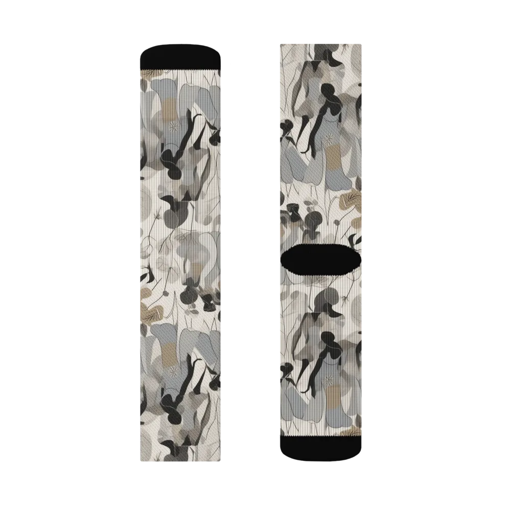 Sable Garden on Socks — Left Sock