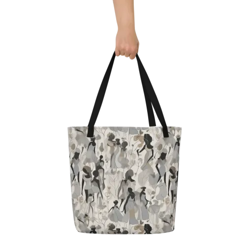 Sable Garden on a Large Tote Bag W/ Pocket