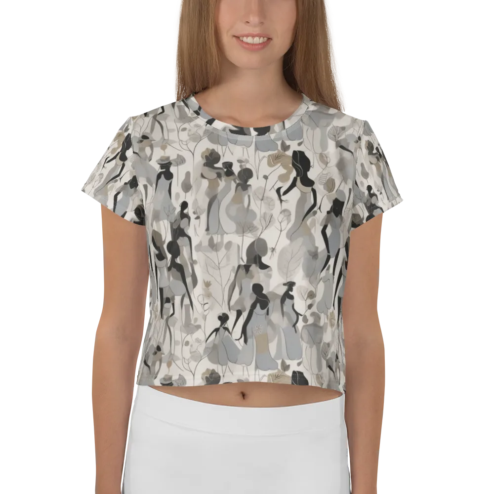 Sable Garden on Crop Tee — Front