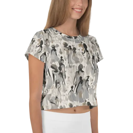 Sable Garden on a Crop Tee
