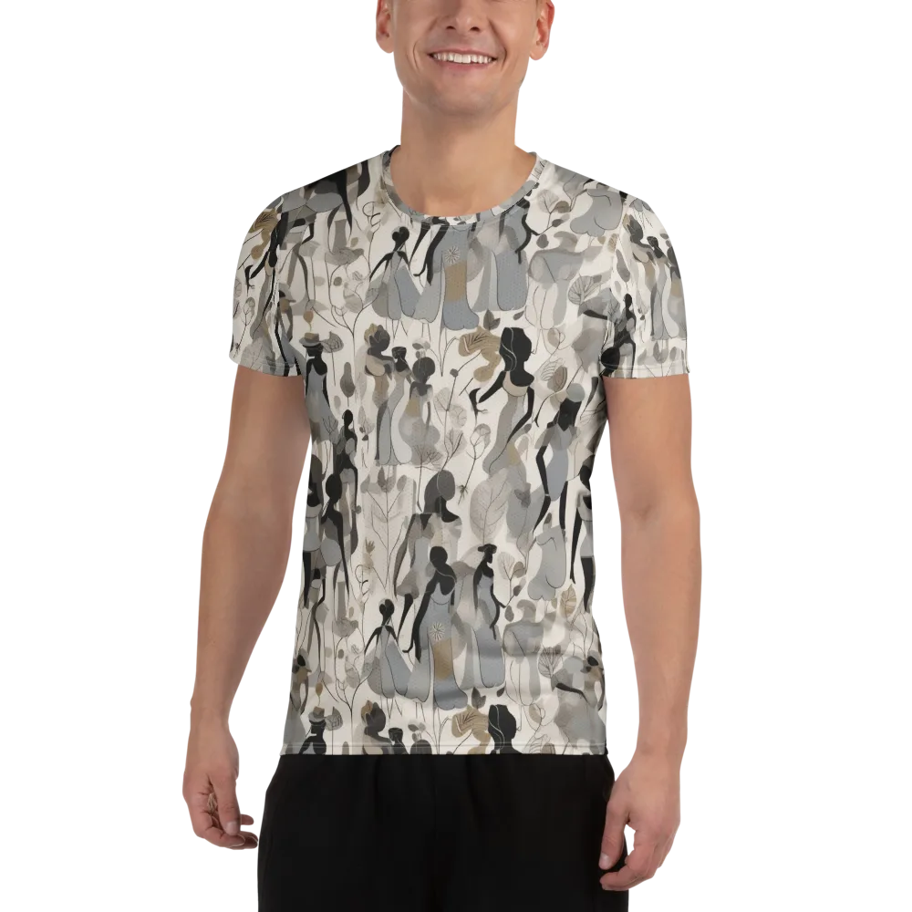 Sable Garden on Men's Athletic T-Shirt — Front