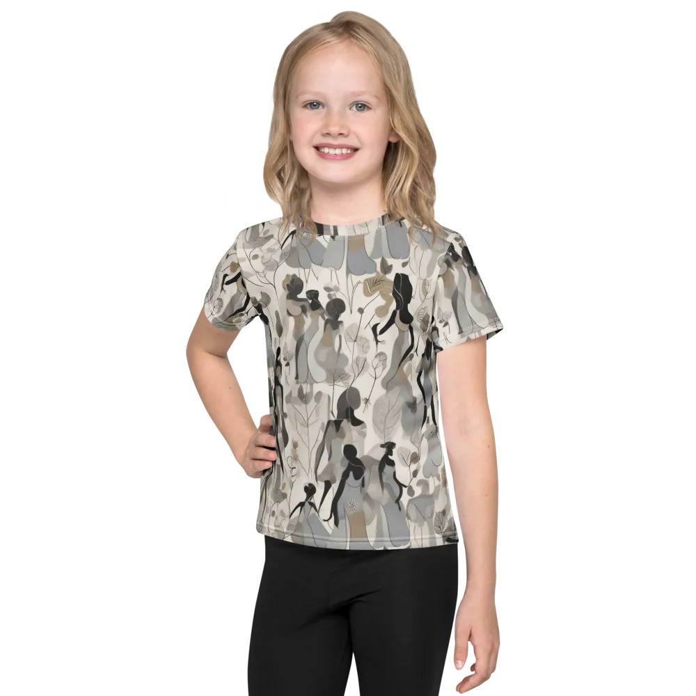 Sable Garden on Kids Crew Neck T-Shirt — Front