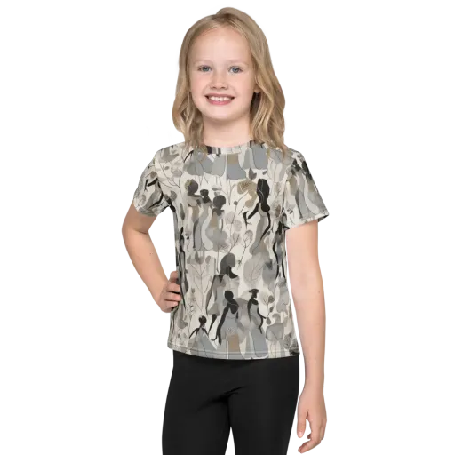 Sable Garden on a Kids Crew Neck T-Shirt