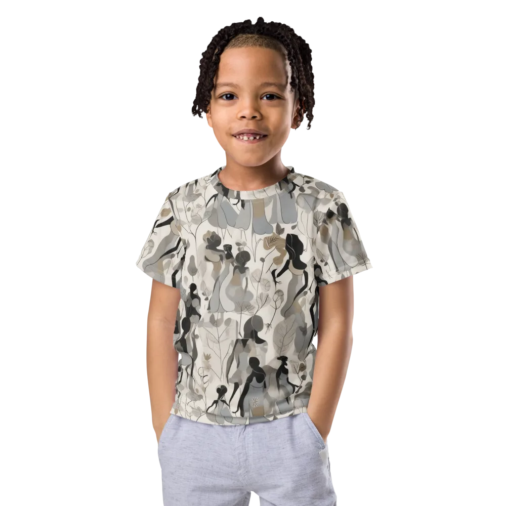 Sable Garden on Kids Crew Neck T-Shirt — Front