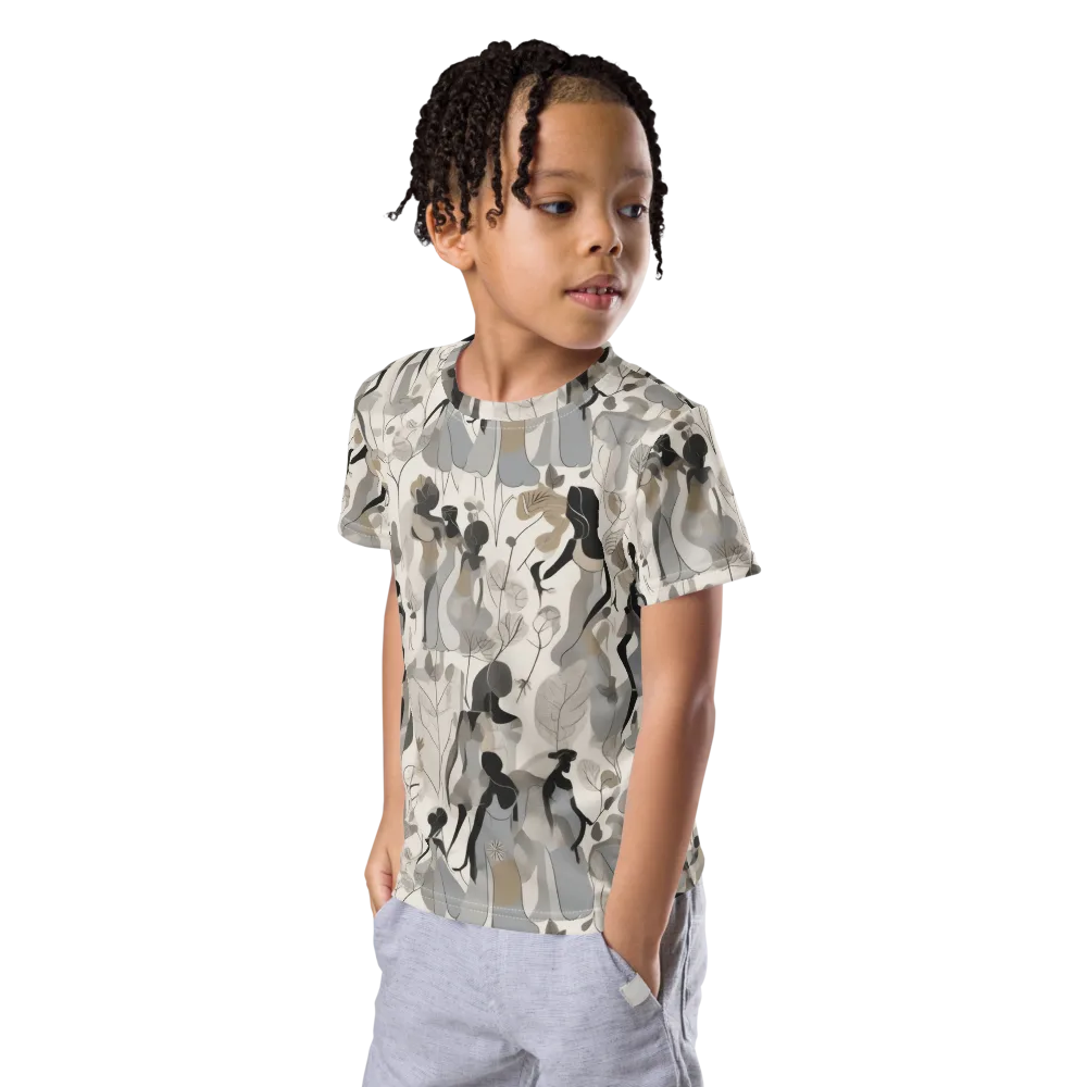 Sable Garden on Kids Crew Neck T-Shirt — Left Front