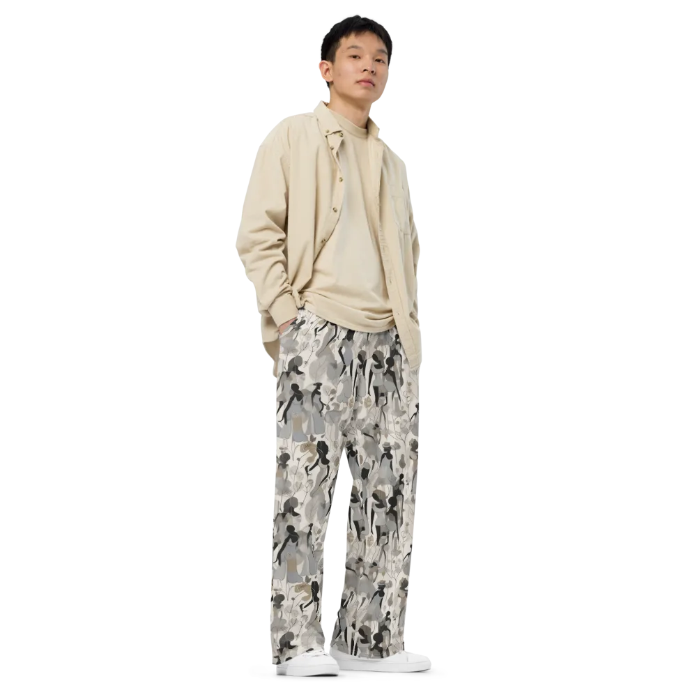 Sable Garden on Wide-Leg Pants — Right Front