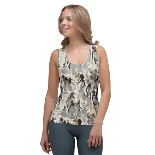 Sable Garden on a Women's Tank Top