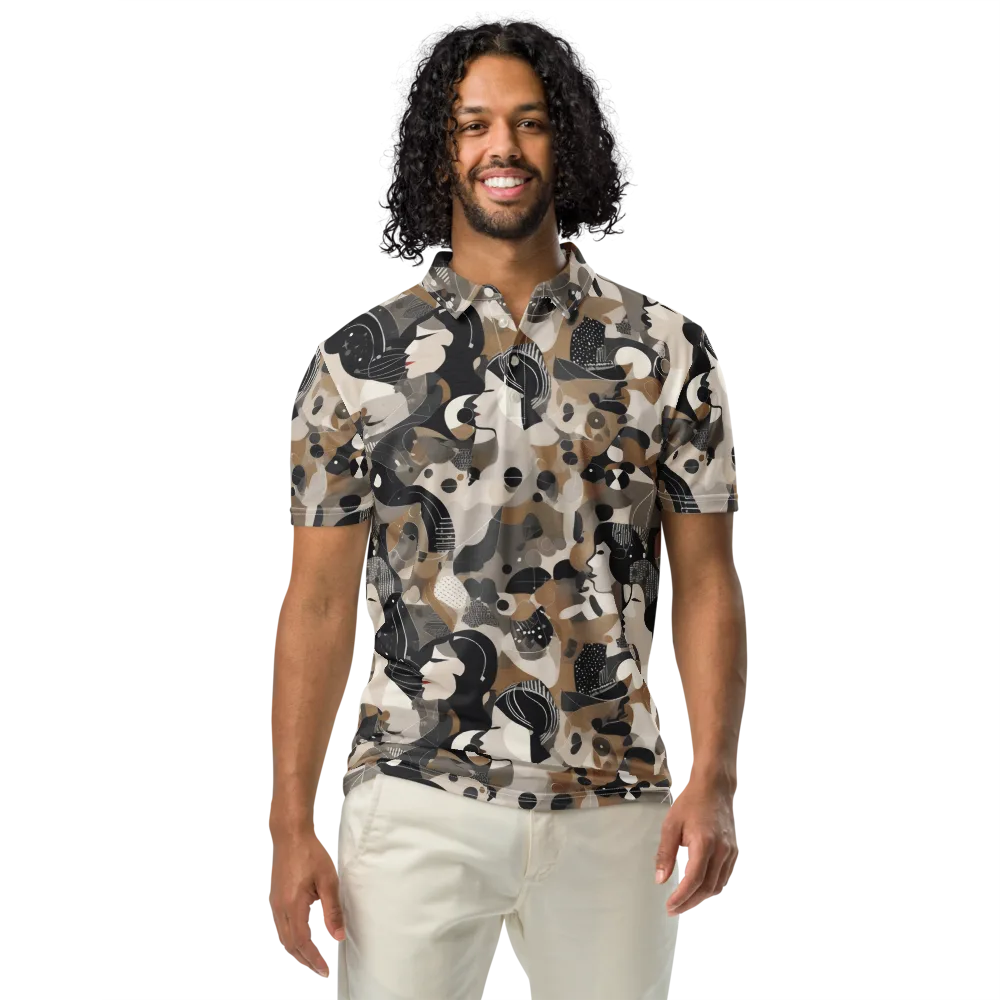 Midnight Atelier on Men's Slim Fit Polo Shirt — Front