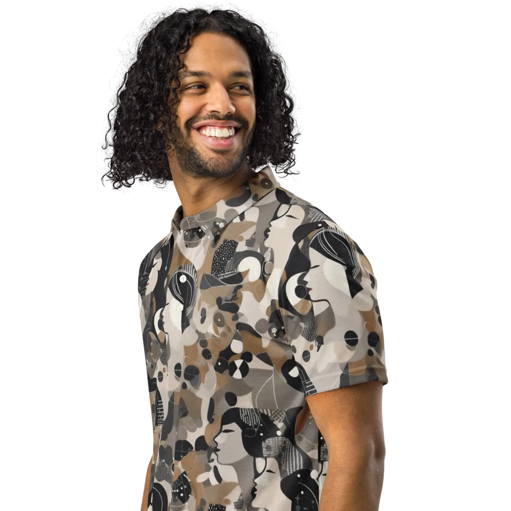Midnight Atelier on Men's Slim Fit Polo Shirt — Left Front