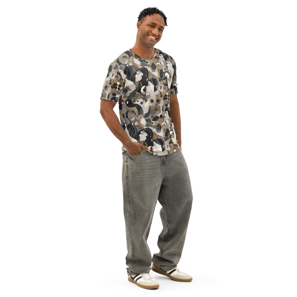 Midnight Atelier on Men's Cotton Crew Neck T-Shirt — Right Front