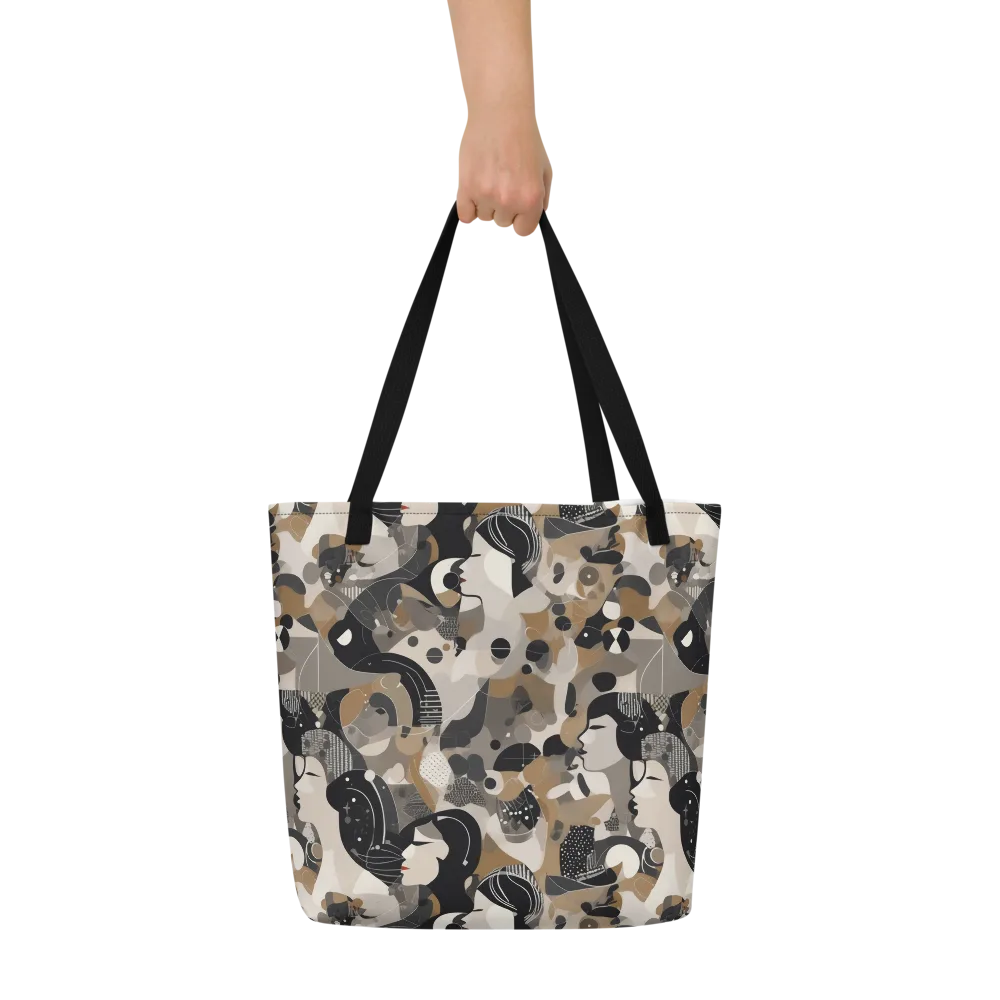 Midnight Atelier on Large Tote Bag W/ Pocket — Front