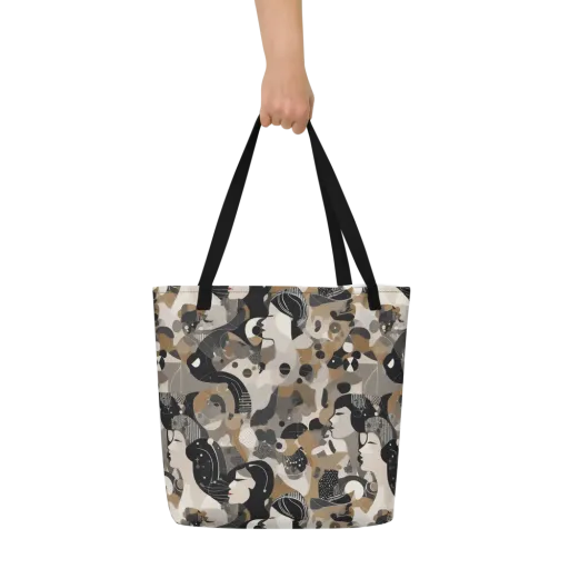 Midnight Atelier on a Large Tote Bag W/ Pocket