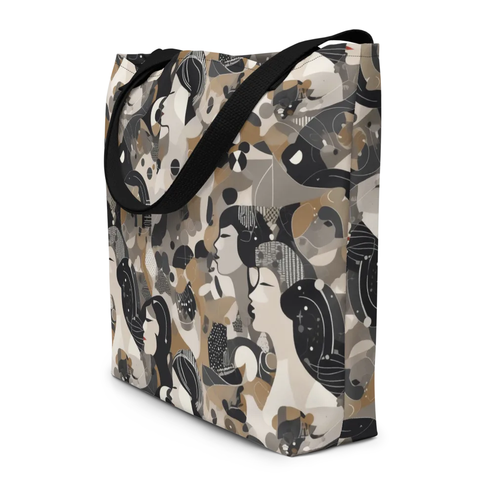 Midnight Atelier on Large Tote Bag W/ Pocket — Front