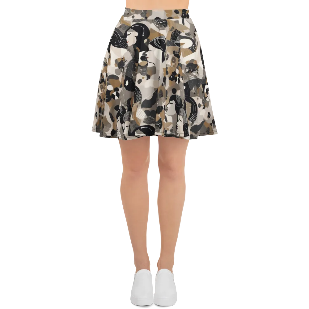 Midnight Atelier on Skater Skirt — Front