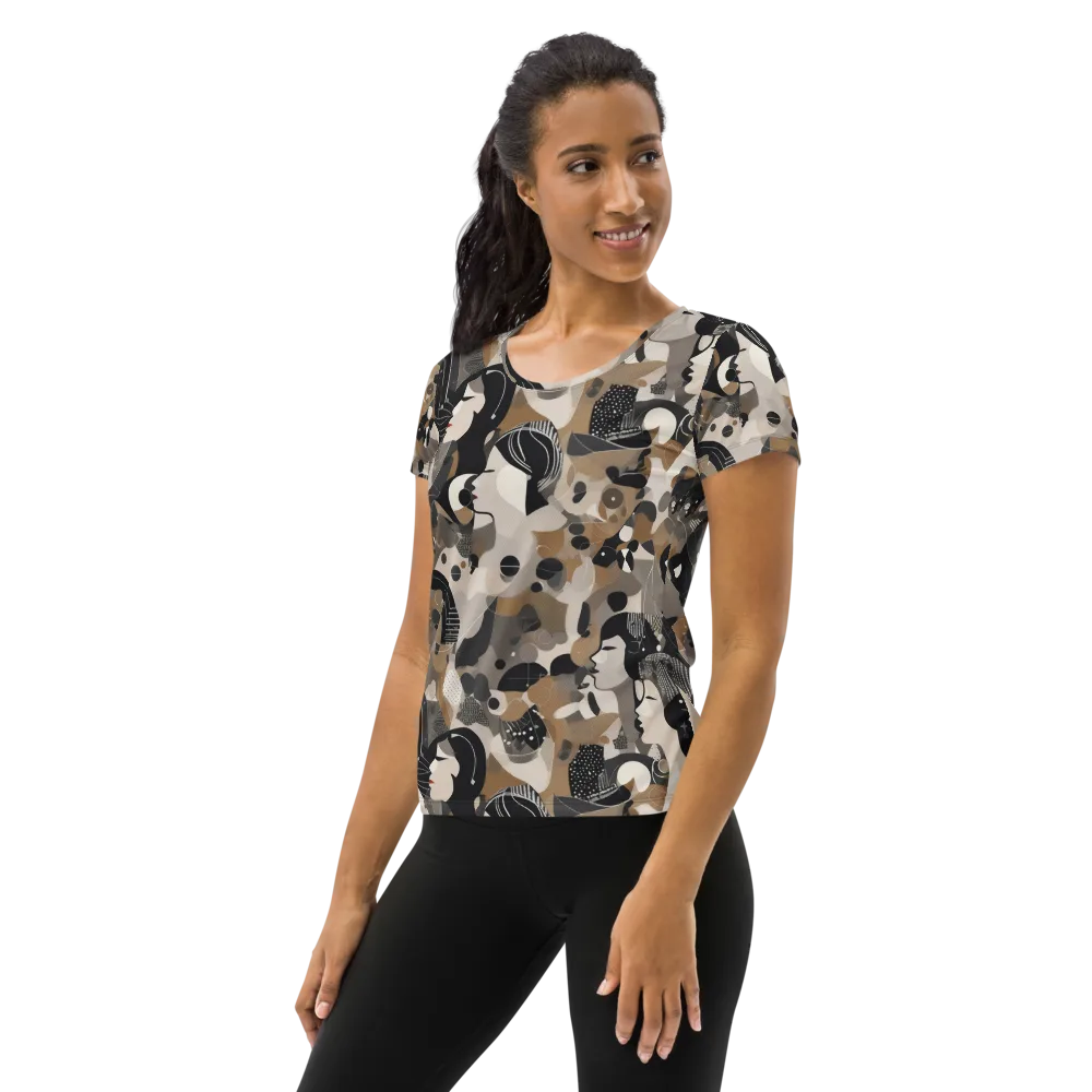 Midnight Atelier on Women's Athletic T-Shirt — Left