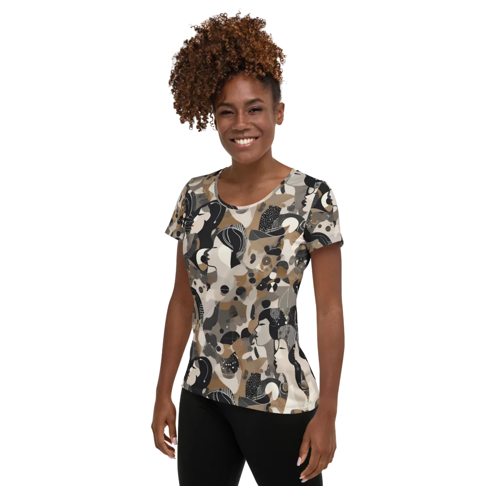 Midnight Atelier on Women's Athletic T-Shirt — Left