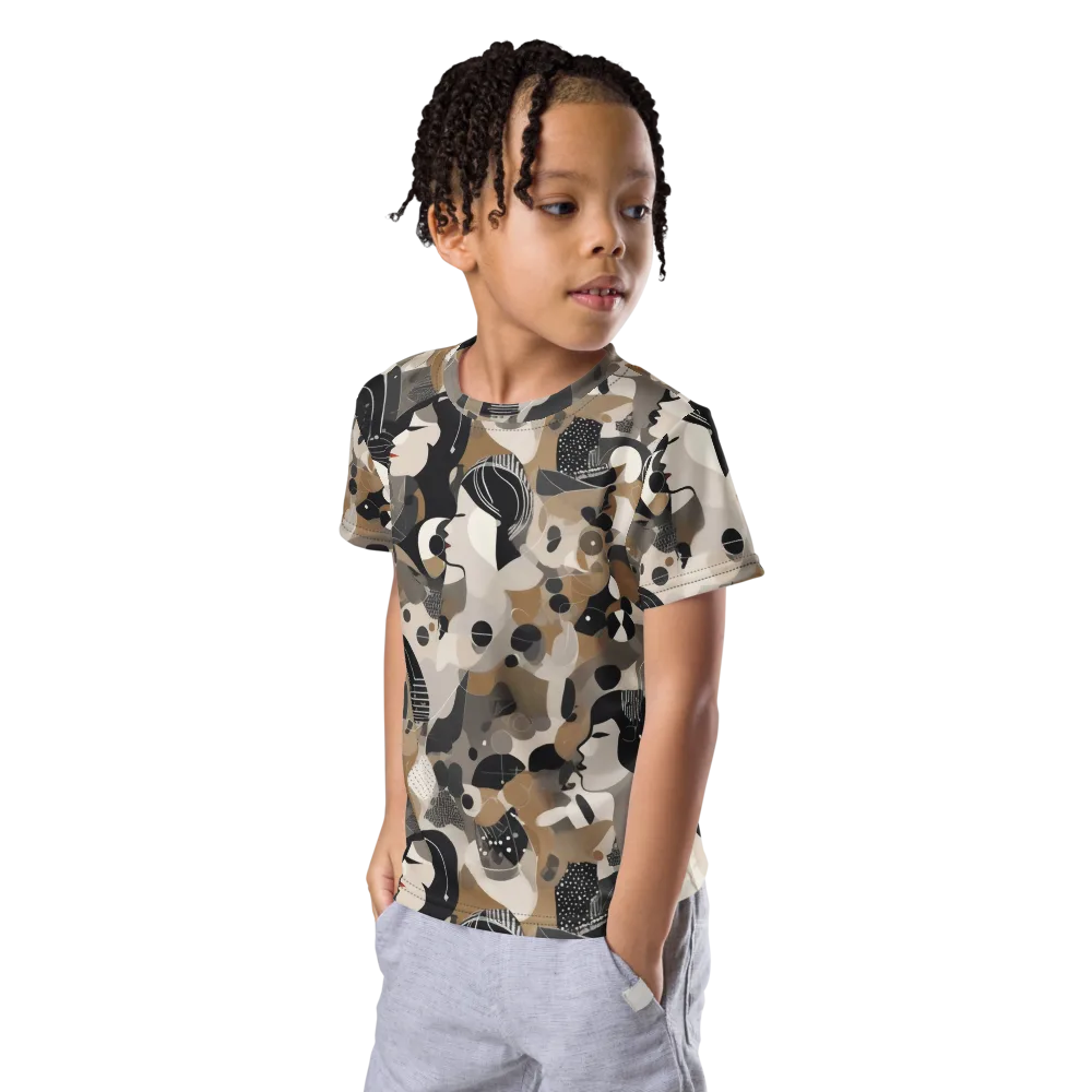 Midnight Atelier on Kids Crew Neck T-Shirt — Left Front