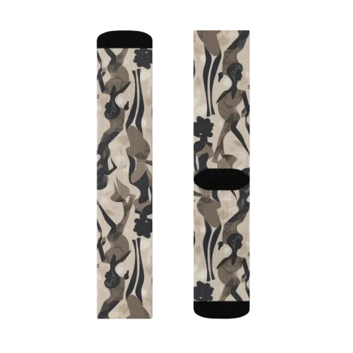 Café Silhouette on a Socks