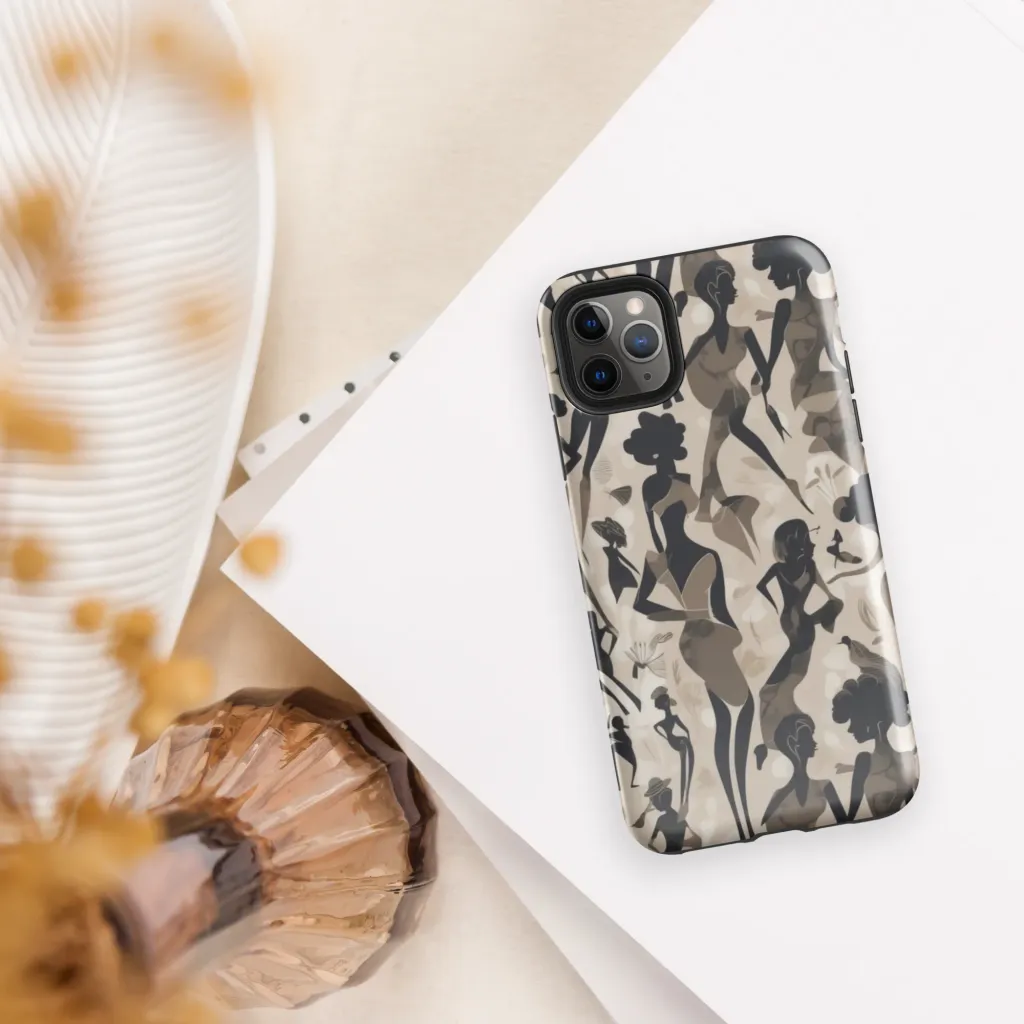 Café Silhouette on Tough Case for iPhone® — Front