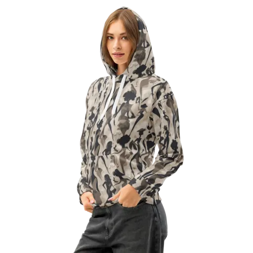 Café Silhouette on a Cotton Hoodie