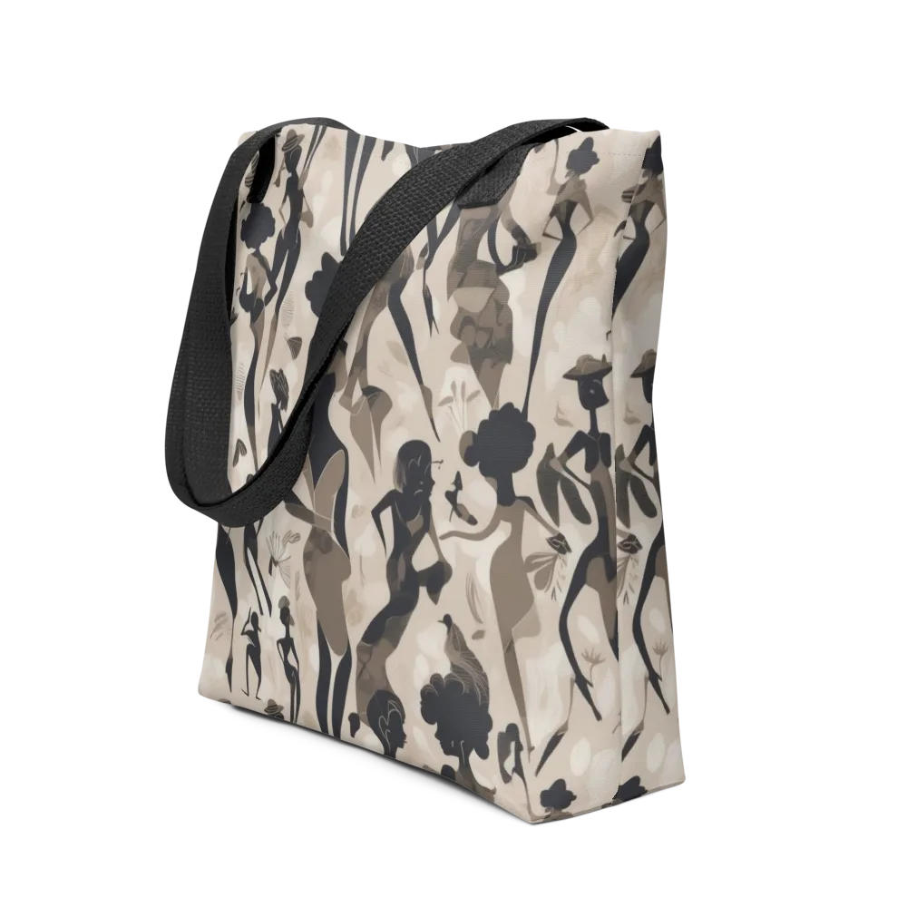 Café Silhouette on Tote Bag — Front