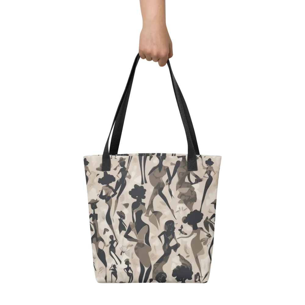 Café Silhouette on Tote Bag — Front