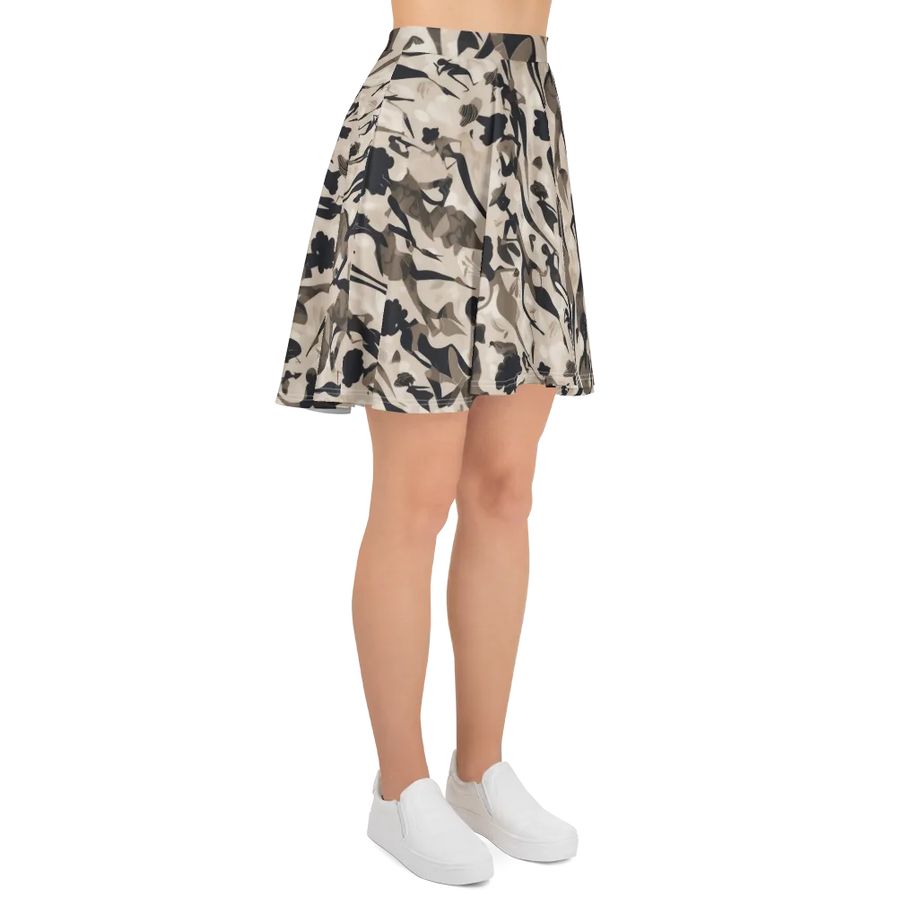 Café Silhouette on Skater Skirt — Right