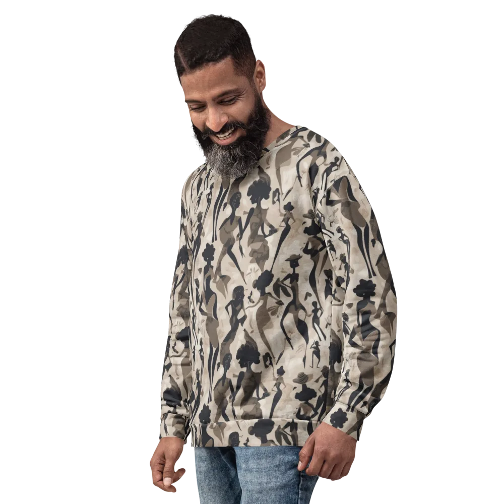 Café Silhouette on Sweatshirt — Left Front