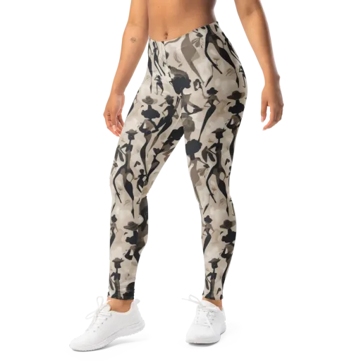 Café Silhouette on a Leggings
